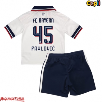 Bayern Munich Aleksandar Pavlovic #45 Echipament de Fotbal Replică 2026-27 Copii Deplasare (+ Șorturi)
